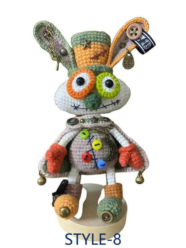 Personalized Crocheted Rabbit Doll Pendant Keychain