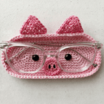 Creative gift handmade crocheted glasses box storage box key box